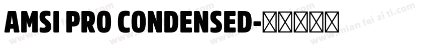 AMSI PRO CONDENSED字体转换